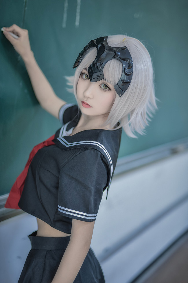 [cosplay]黑贞德jk制服cos[二次元cos]