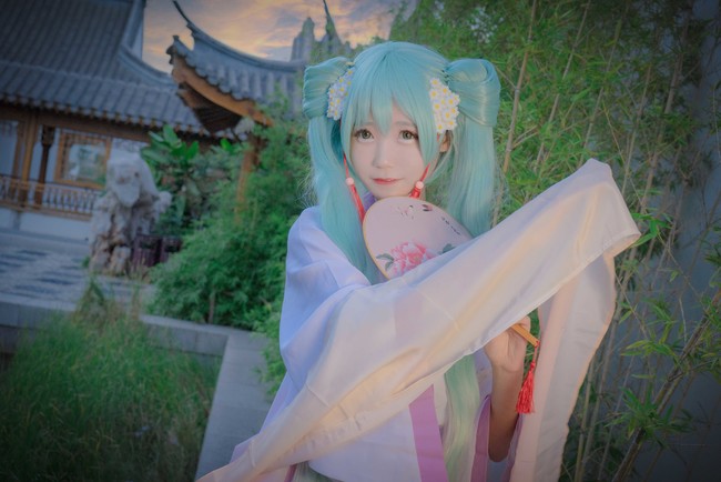 [cosplay]初音·秋月赋[二次元cos]