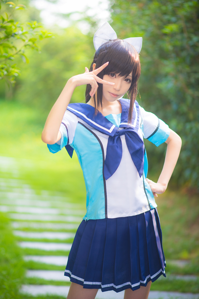 [cosplay]《Love Plus》高岭爱花校服ver.[二次元cos]