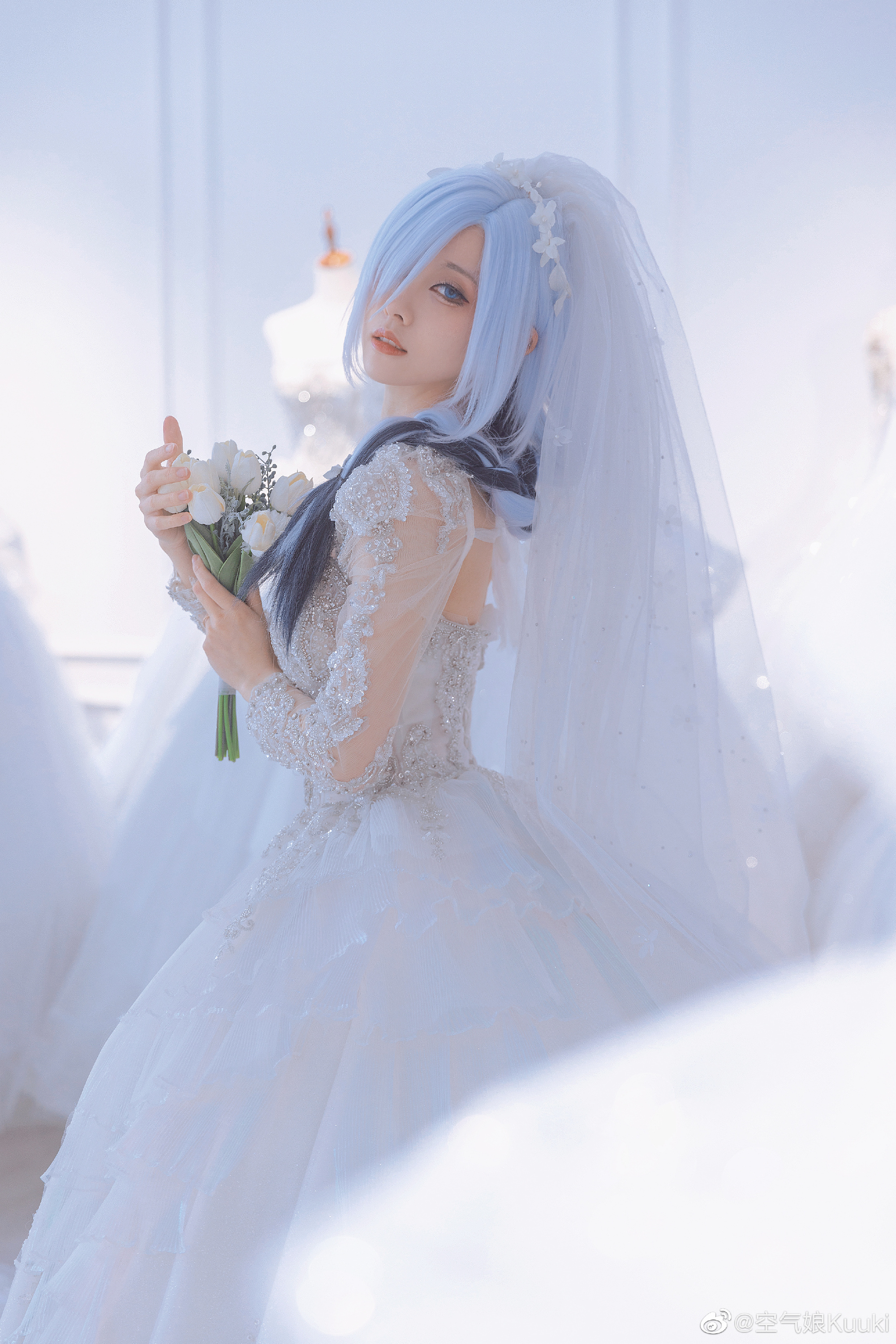 婚纱大片cosplay欣赏 @空气娘Kuuki