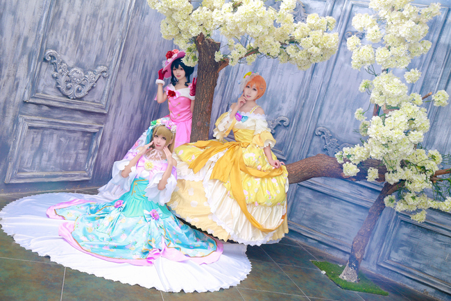 [cosplay]lovelive！ 舞会觉醒 星空凛×南小鸟×矢泽妮可[二次元cos]