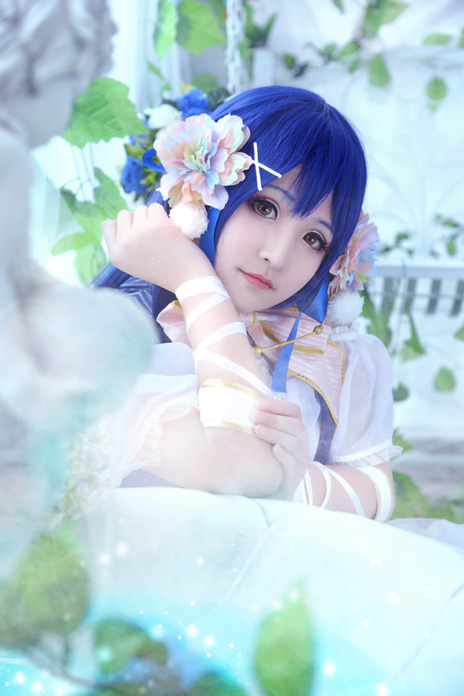 [cosplay]Love Live ! 园田海未 白色情人节觉醒[二次元cos]