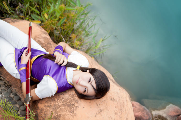[cosplay]萌就是唯一正义！圆脸萌妹COS仙剑林月如[二次元cos]