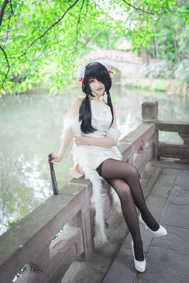 [cosplay]狂三·白色旗袍[二次元cos]