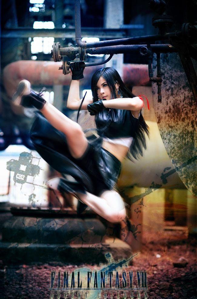 [cosplay]行云绝美“蒂法”COS 水灵电眼勾勒二次元[二次元cos]