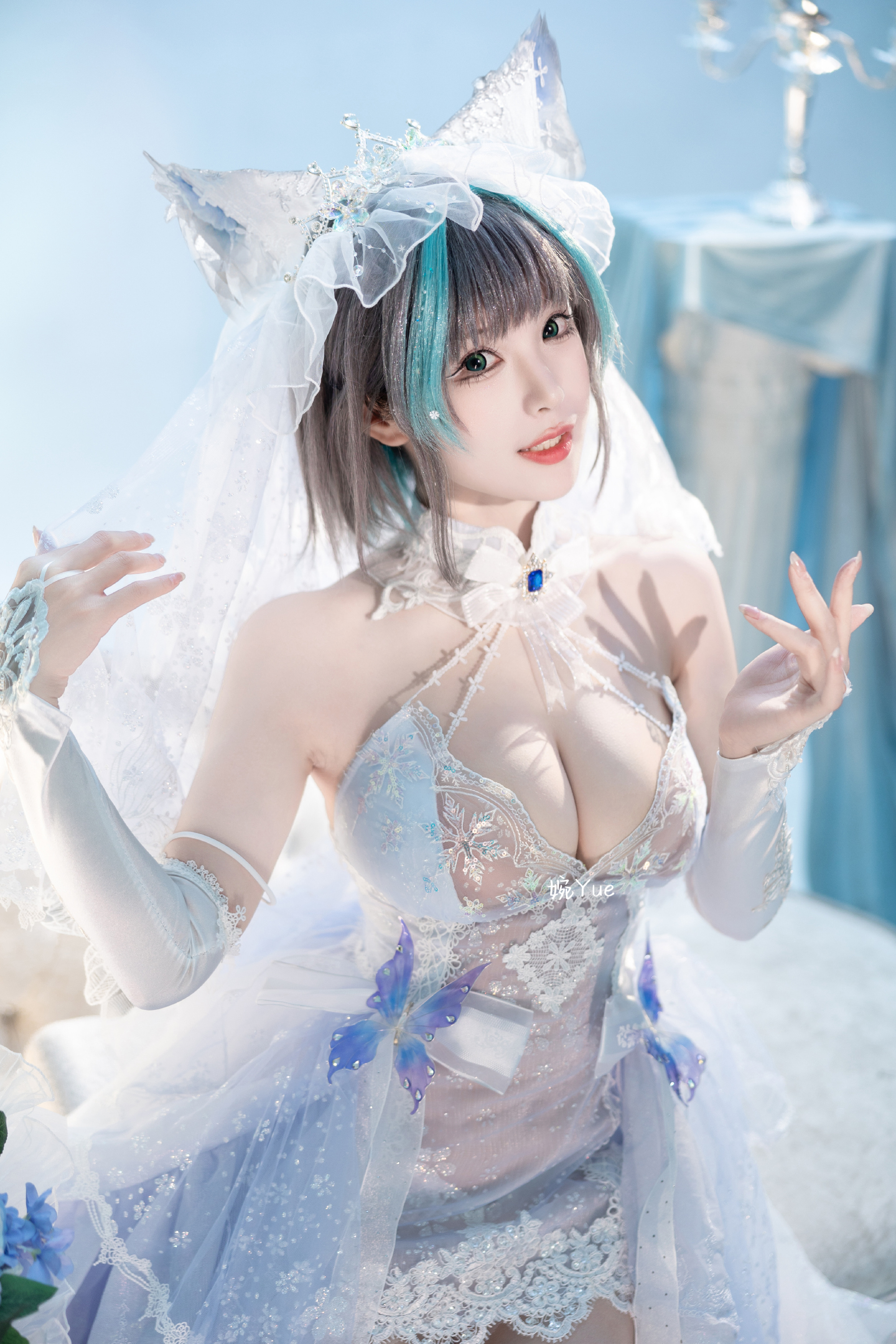 cosplay 碧蓝航线 纯白誓约 花嫁Ver.@-婉Yue-目标减到99斤