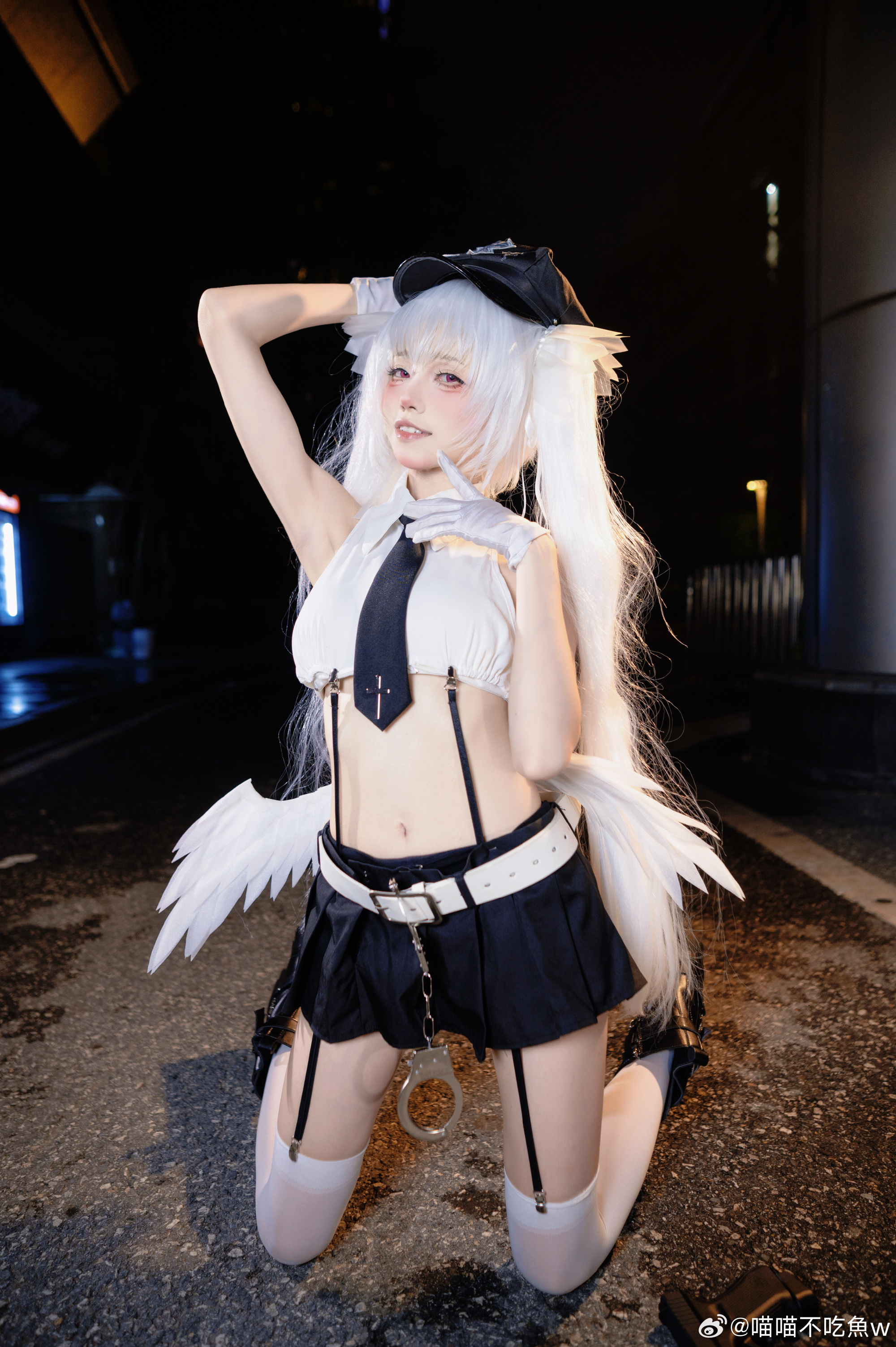 cosplay 喜欢萝莉的都拷走 天使女警@喵喵不吃魚w